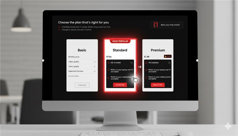 Netflix plans UI/UX